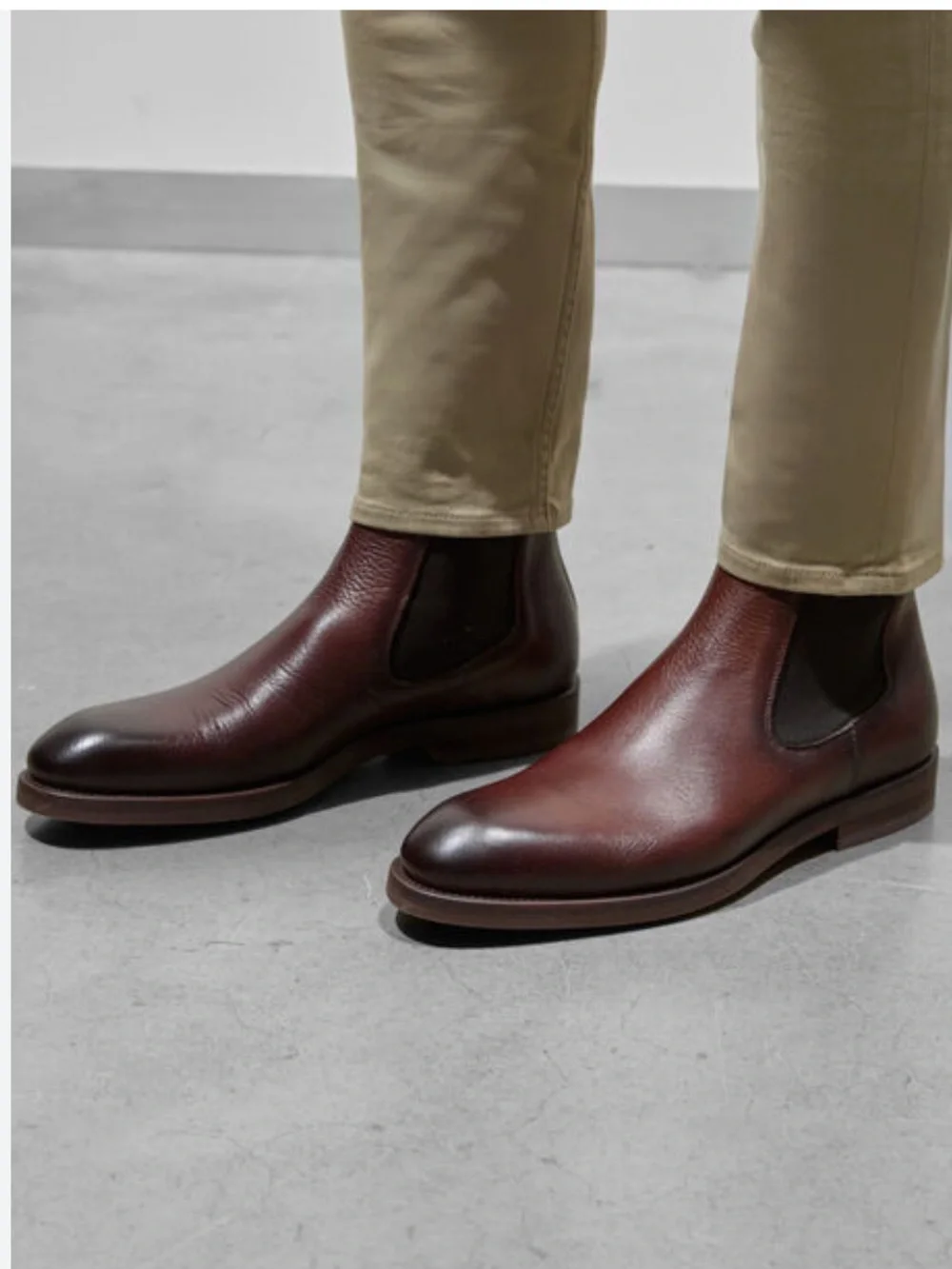 MAGNANNI LOGAN SLIP Men's Midbrown Boots size 10  Color: Midbrown